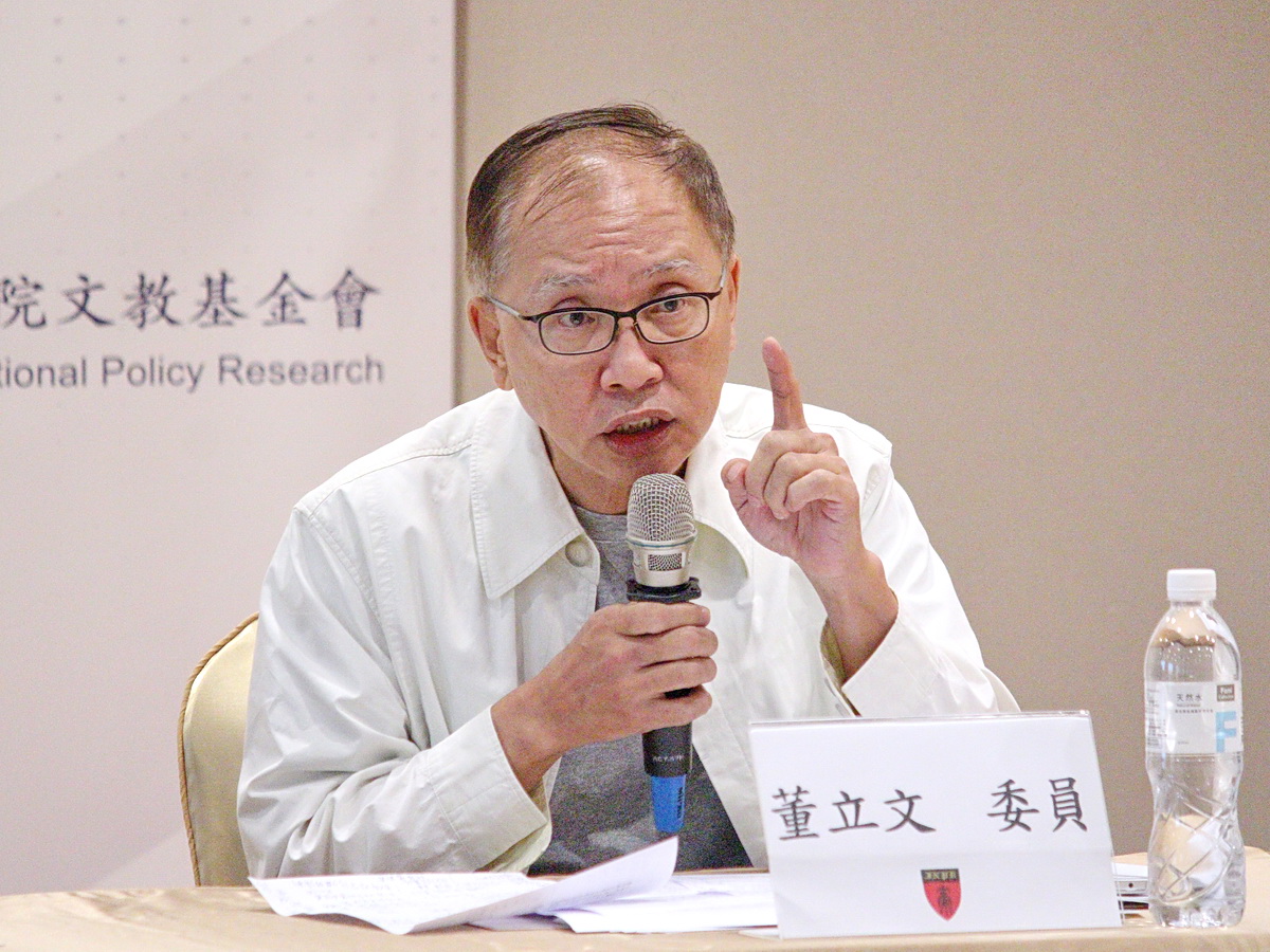 台灣智庫諮詢委員董立文認為，「亞洲小北約」的雛形已經具備 (央廣記者王照坤 攝)