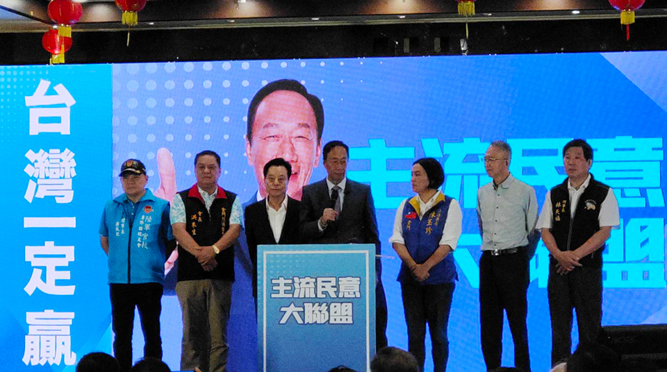 郭台銘提出金門和平倡議，將以2千萬美金設立金門和平倡議基金會。(王韋婷攝)