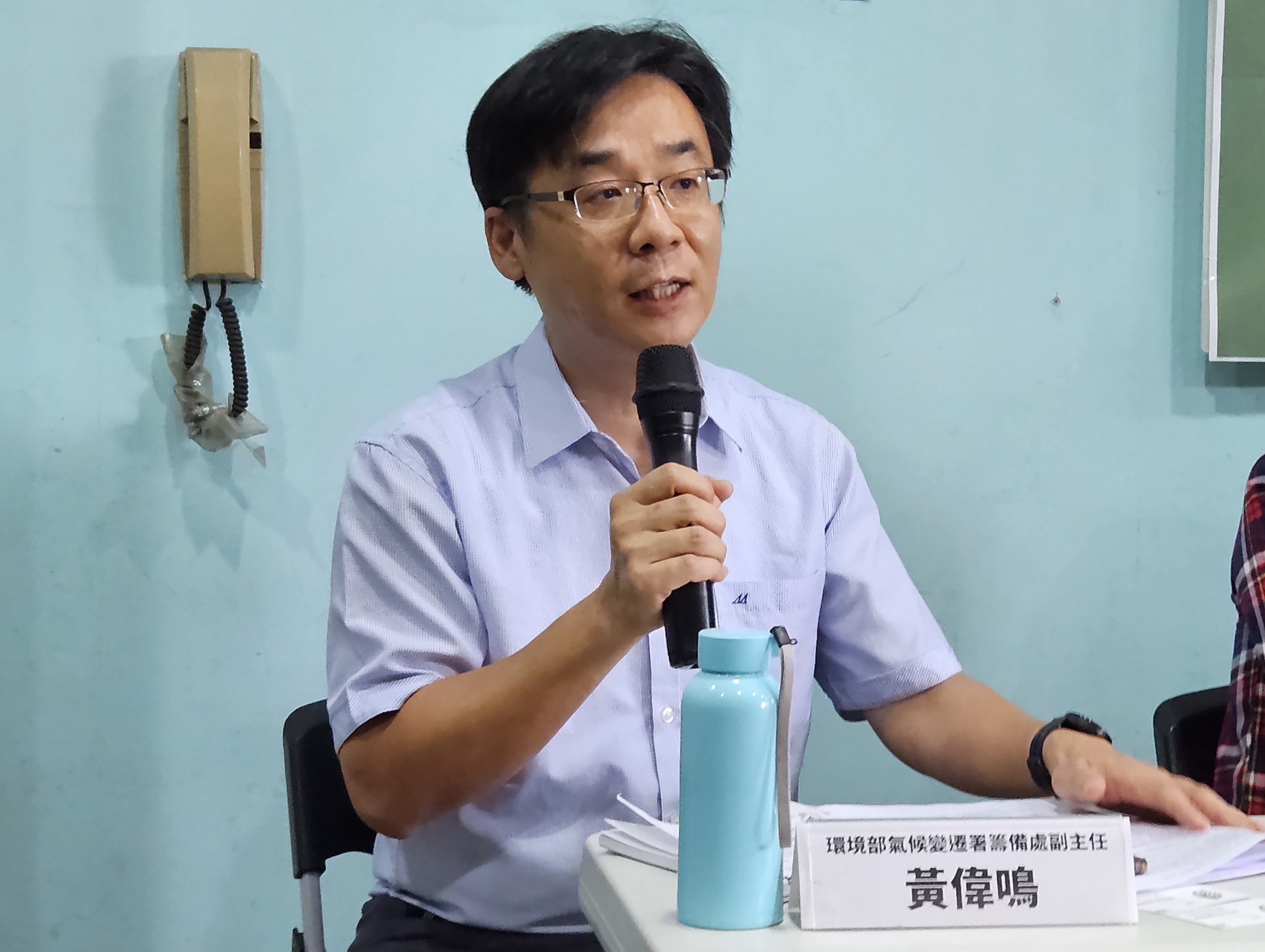 環境部氣候變遷署副署長黃偉鳴。(資料照片/ 劉品希 攝)