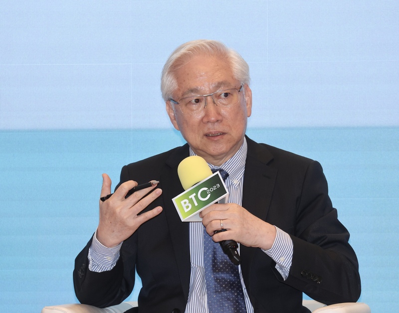 2023行政院生技產業策略諮議委員會議28日在台北舉行，國科會主委吳政忠主持議程。(圖：中央社)