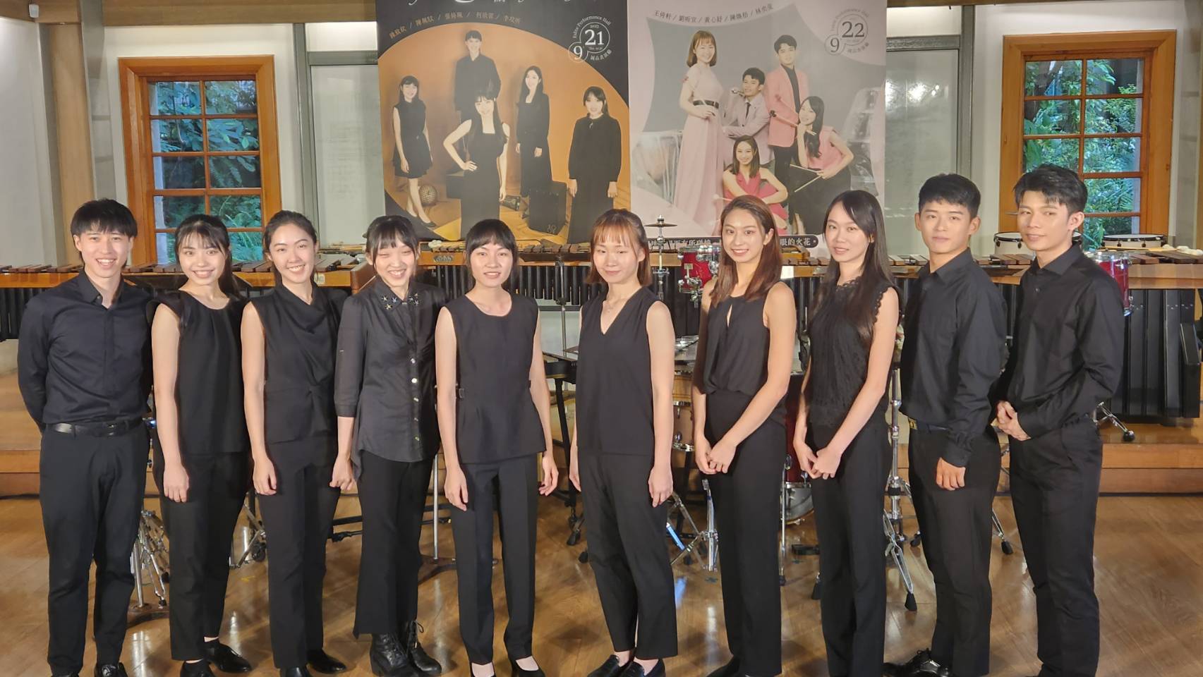 朱宗慶打擊樂團今年第三度舉辦擊樂新秀音樂會，由2團共10位成員分組演出，透過「破繭」與「火花」兩場音樂會，向外界介紹這批新世代優秀擊樂家。(江昭倫 攝)