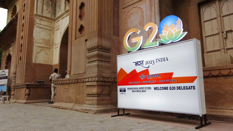 20國集團（G20）峰會將在新德里國際展覽暨會議中心舉行。 (圖：中央社)