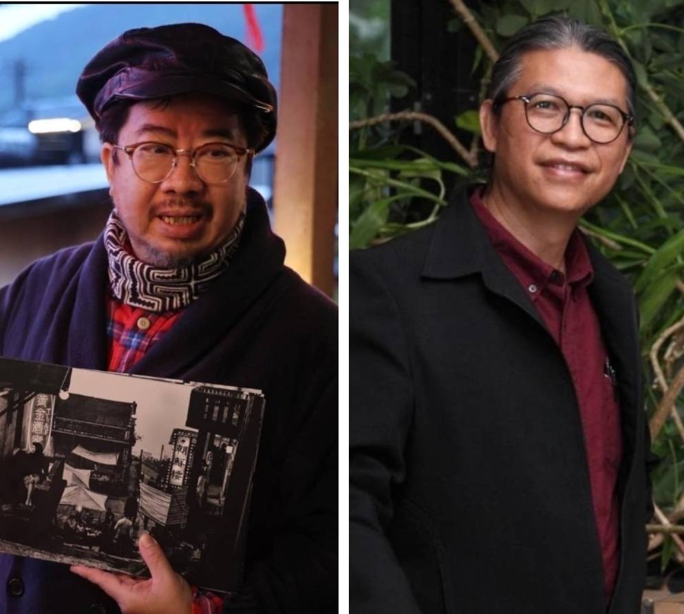 文化部發布人事安排，陳殿禮(右)接任工藝中心主任，褚明仁(左)擔任影視聽中心董事長。(文化部提供)