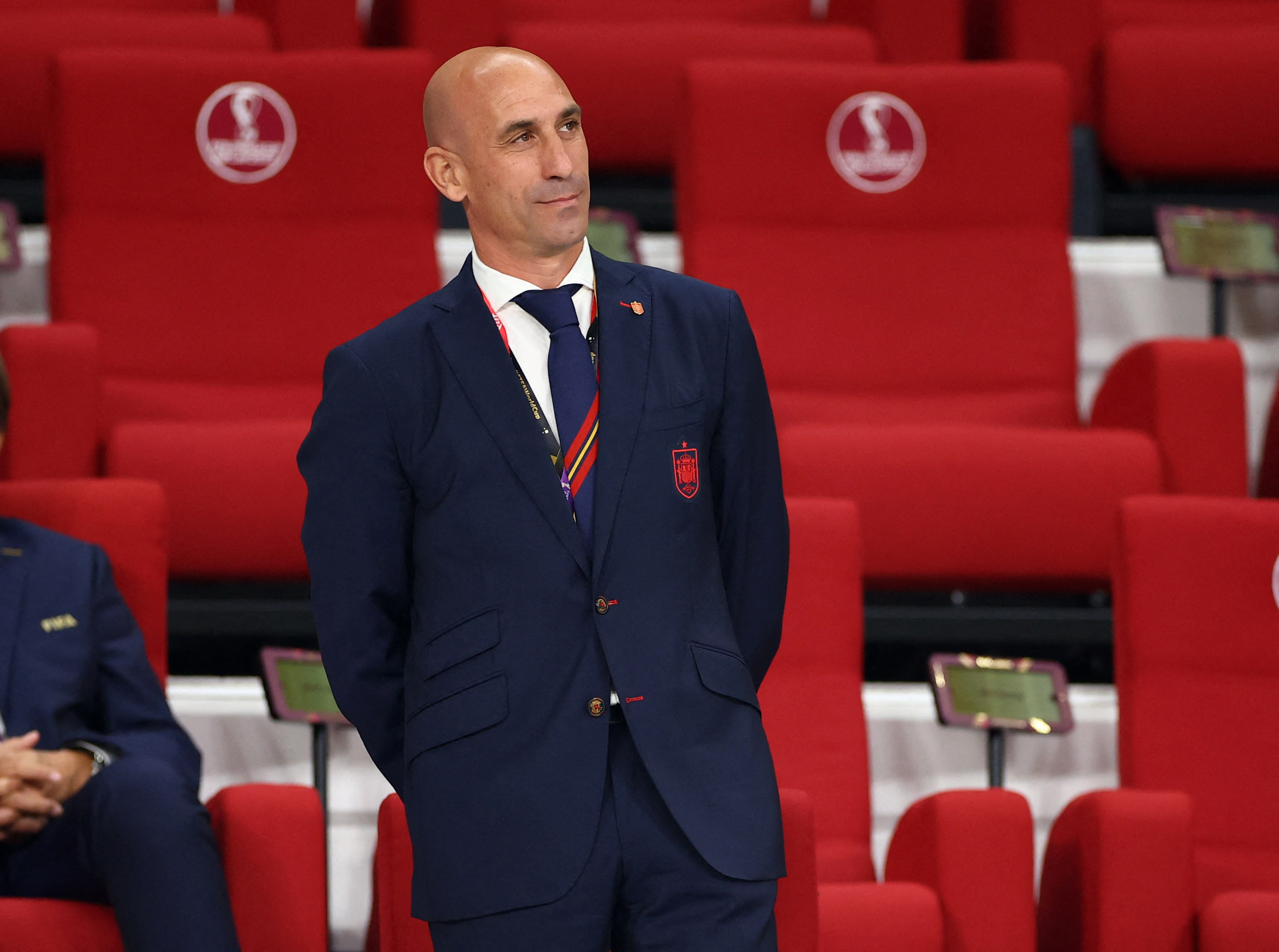 西班牙皇家足球協會(RFEF)主席盧比亞雷斯(Luis Rubiales)。 (路透社/達志影像)