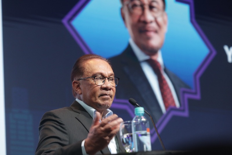 馬來西亞首相安華。資料照。(圖：中央社)