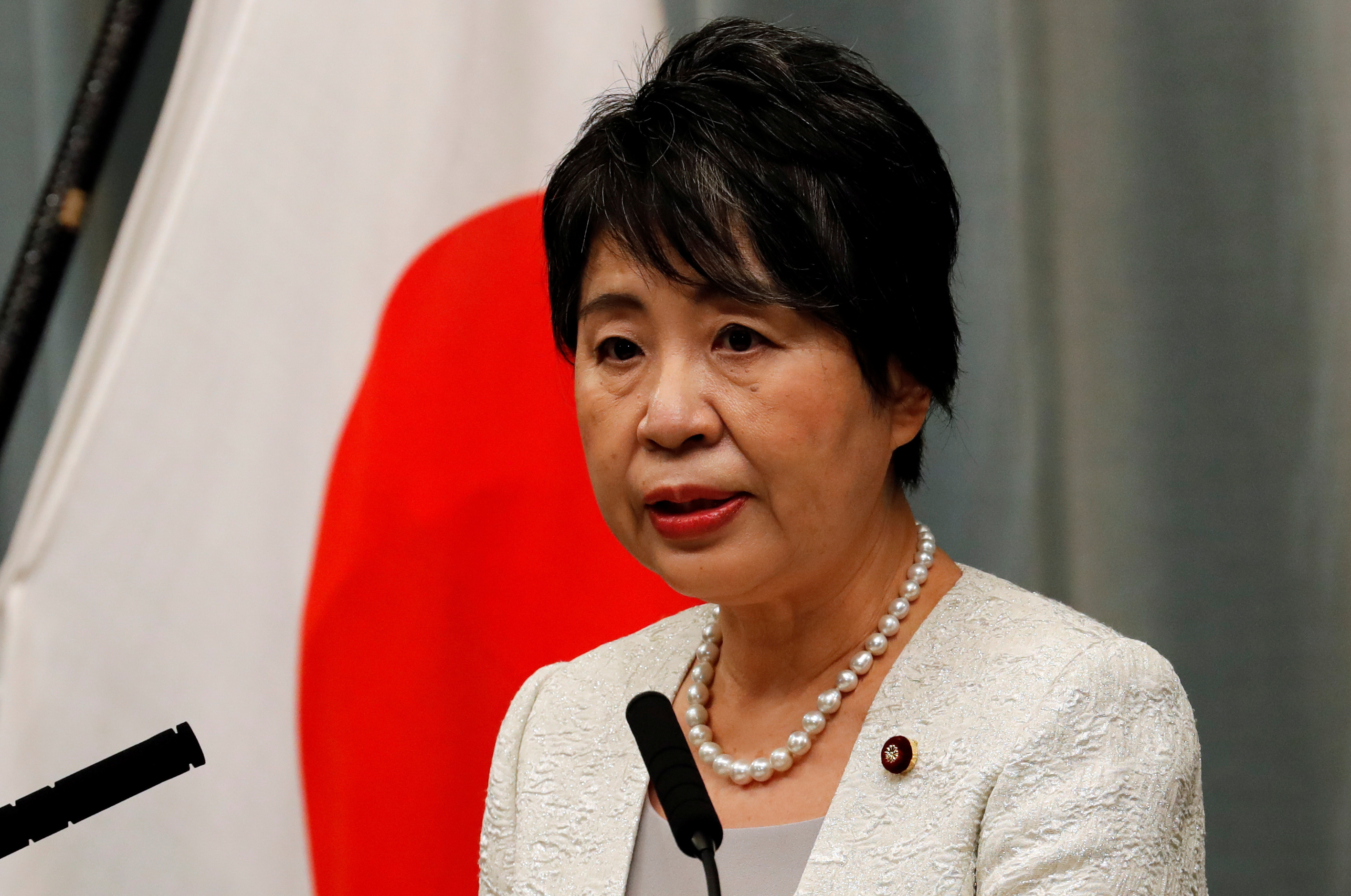 日本新任外務大臣上川陽子(Yoko Kamikawa)。(路透社/達志影像)