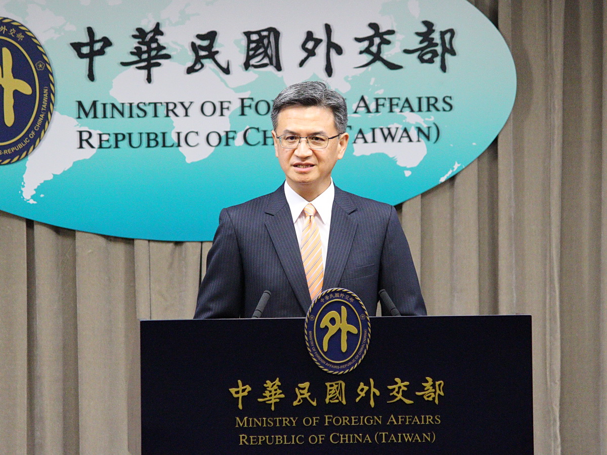 外交部發言人劉永健21日重申，聯大第2758號決議只解決中國代表權問題，但沒有任何一個字提及台灣 (央廣記者王照坤 攝)