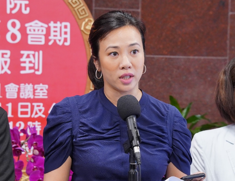 國民黨立法院黨團證實，衛環委員會召委選舉可能禮讓民眾黨吳欣盈(圖)。(圖：吳欣盈臉書)