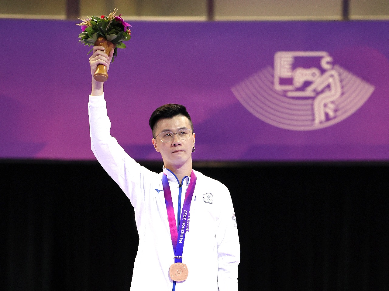 亞運電競快打旋風項目28日林立偉不敵自家人向玉麟，以銅牌作收。(中華奧會提供)