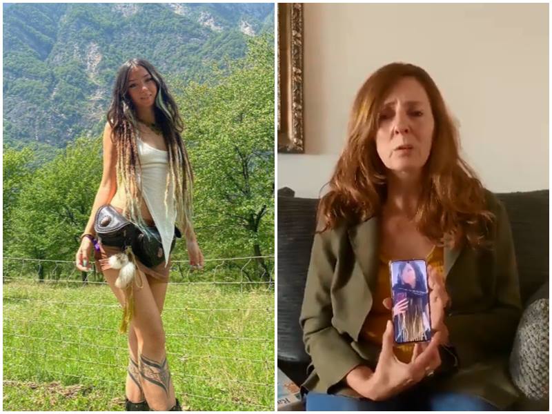 擁有以色列和德國雙重國籍的盧克（Shani Louk）(左)、盧克的母親里卡達（Ricarda）。(合成圖)