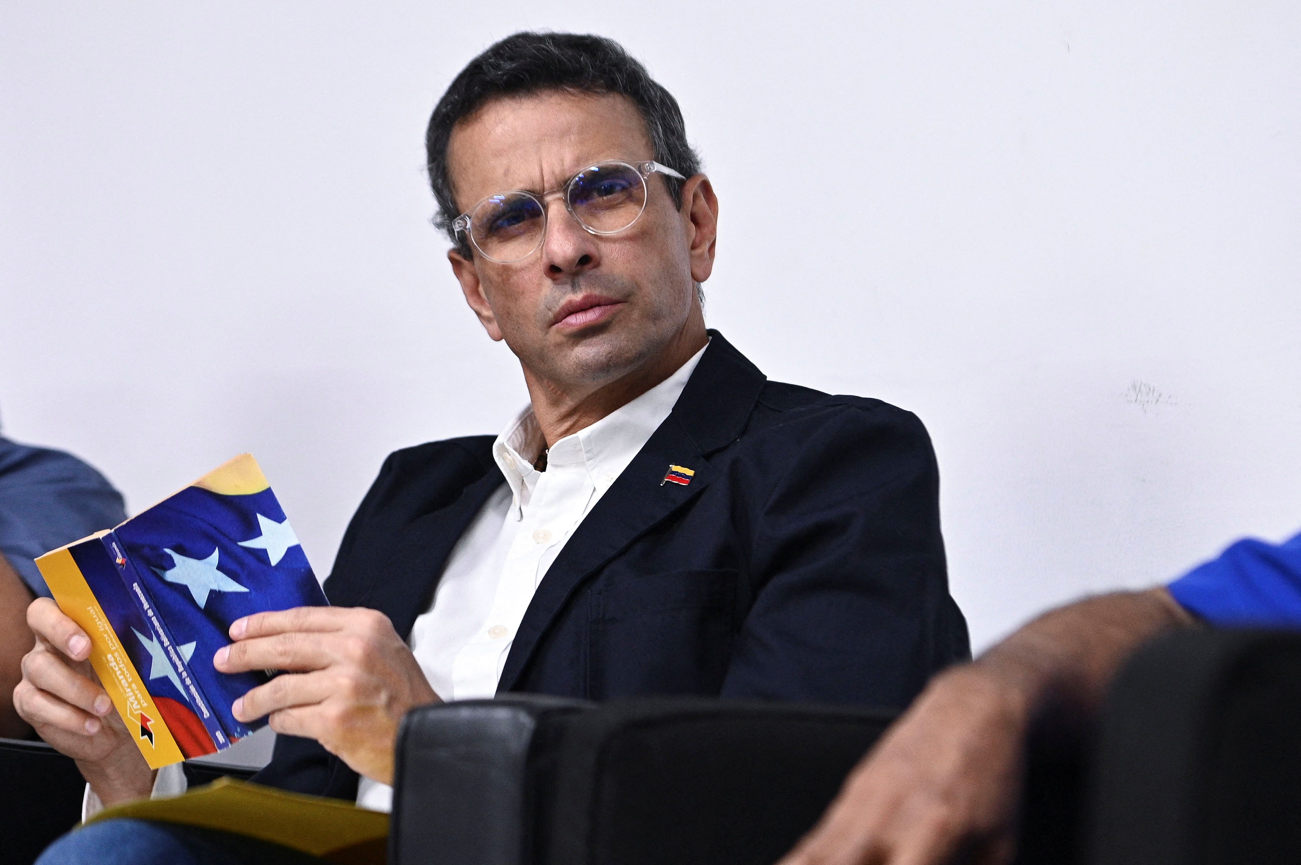 委內瑞拉反對黨領袖卡普瑞爾斯(Henrique Capriles) 。資料照。(路透社/達志影像)