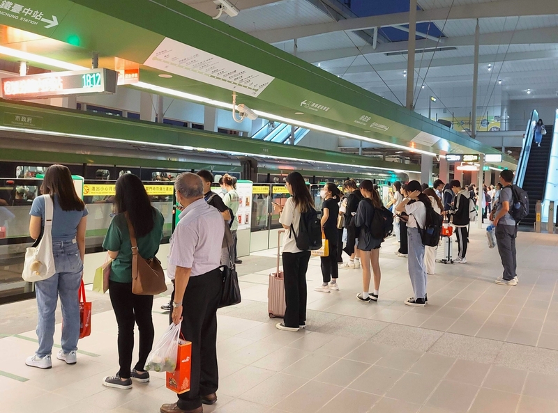 盧秀燕日前質疑，台中捷運藍線卡關是由於賴清德不想幫台中做，賴清德14日回應是選舉語言，不是事實。(中捷公司提供)