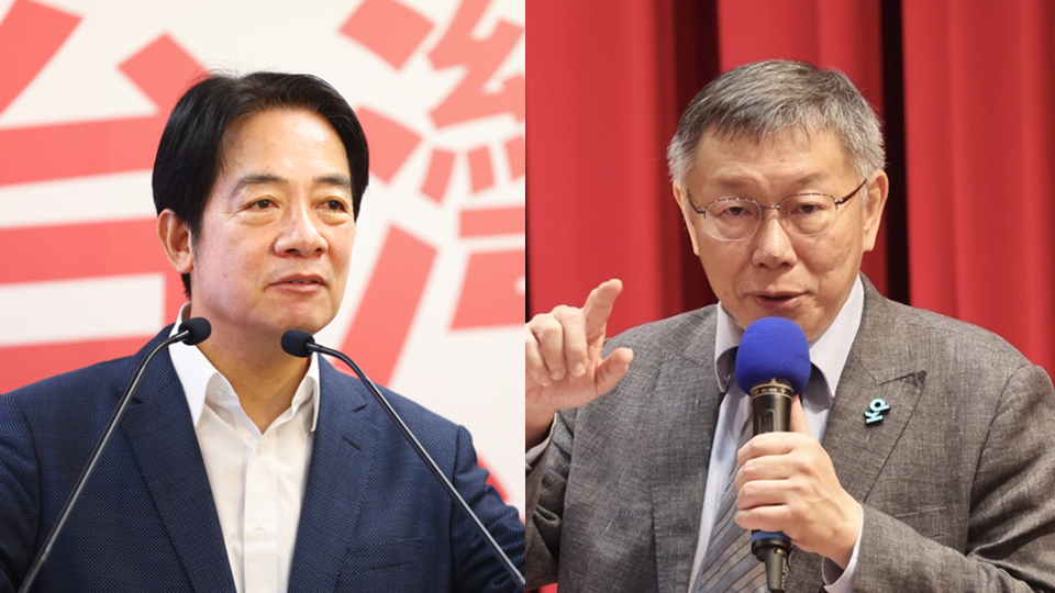民進黨總統參選人賴清德(左)、民眾黨總統參選人柯文哲(右)近日為「深澳電廠見面案」針鋒相對。(資料照/合成圖/中央社)