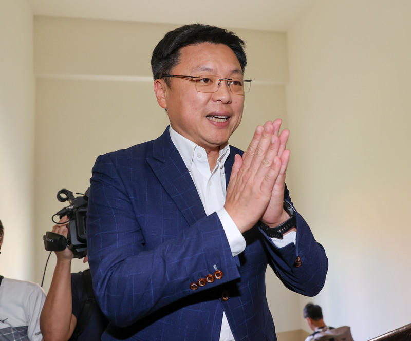 身陷桃色風波的民進黨立委趙天麟強調自己沒有任何特權、沒有違反規定、也沒有造成任何國安情況。(圖：中央社)