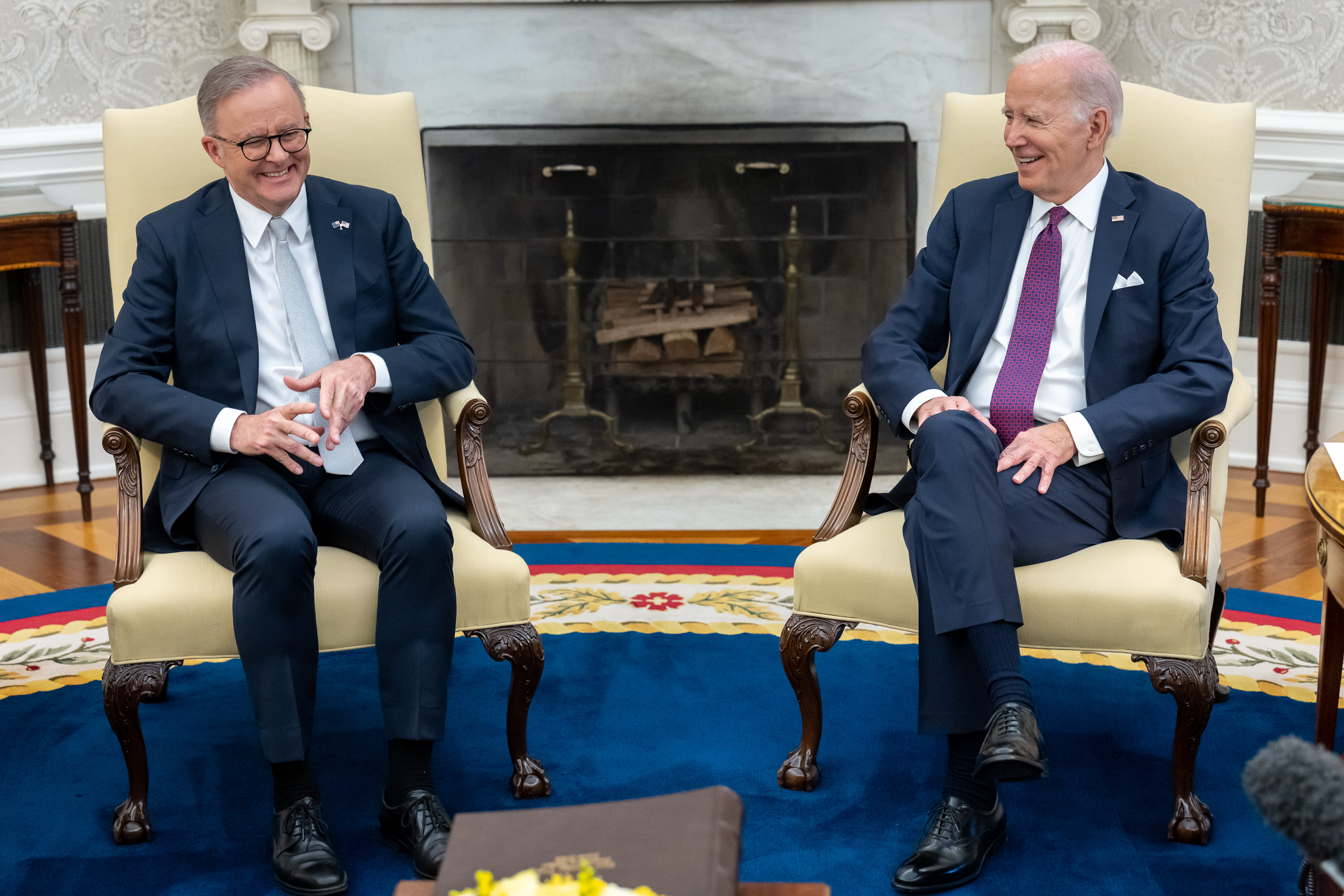 美國總統拜登（Joe Biden）25日在白宮與來訪的澳洲總理艾班尼斯（Anthony Albanese）舉行雙邊會談。 (圖:@POTUS)