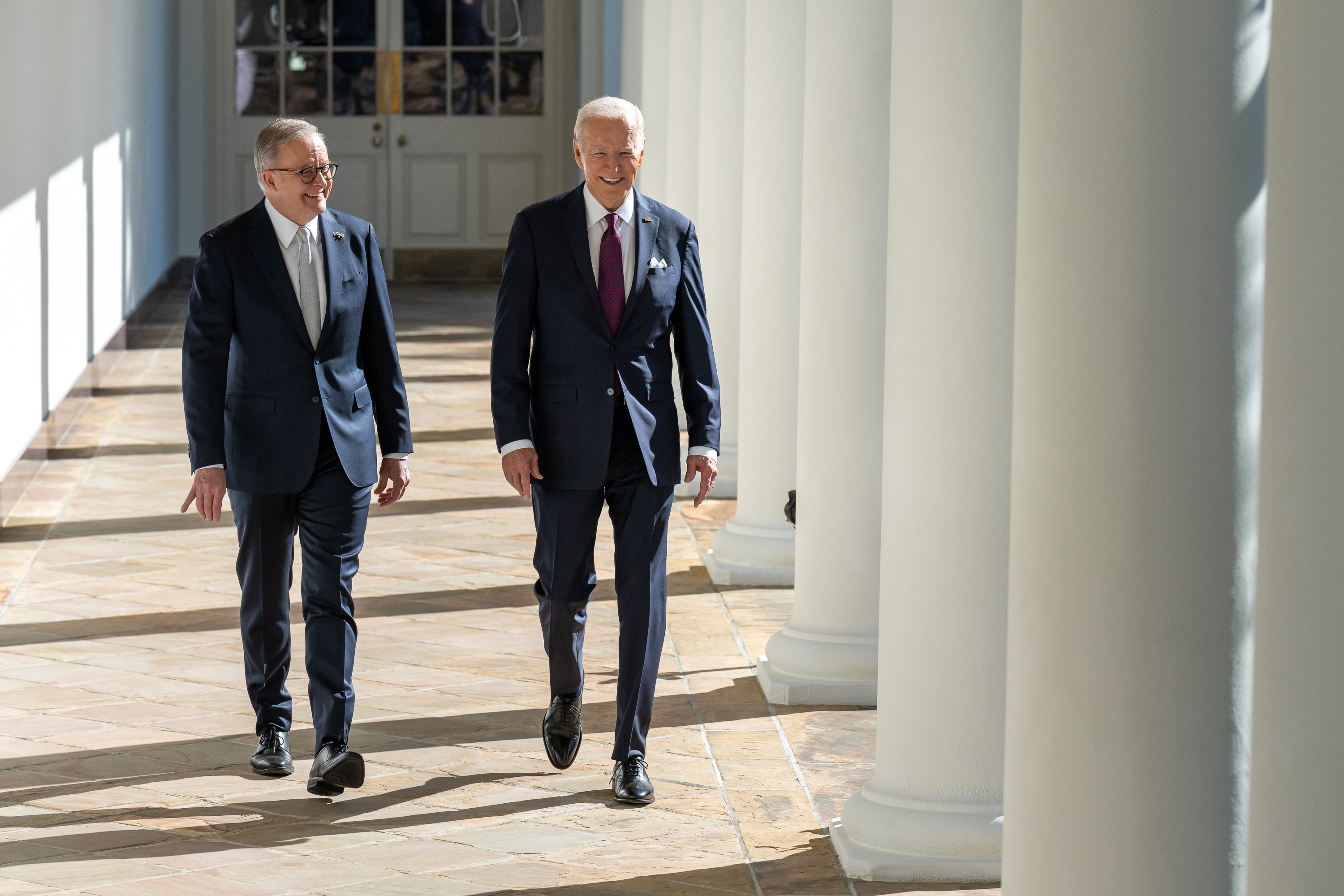 美國總統拜登（Joe Biden）25日在白宮與來訪的澳洲總理艾班尼斯（Anthony Albanese）舉行雙邊會談。 (圖:@POTUS)