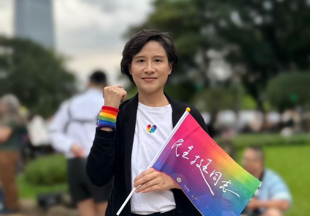鄭麗君：長期與平權運動同行 參加同志遊行不為選舉。 (圖:取自臉書)