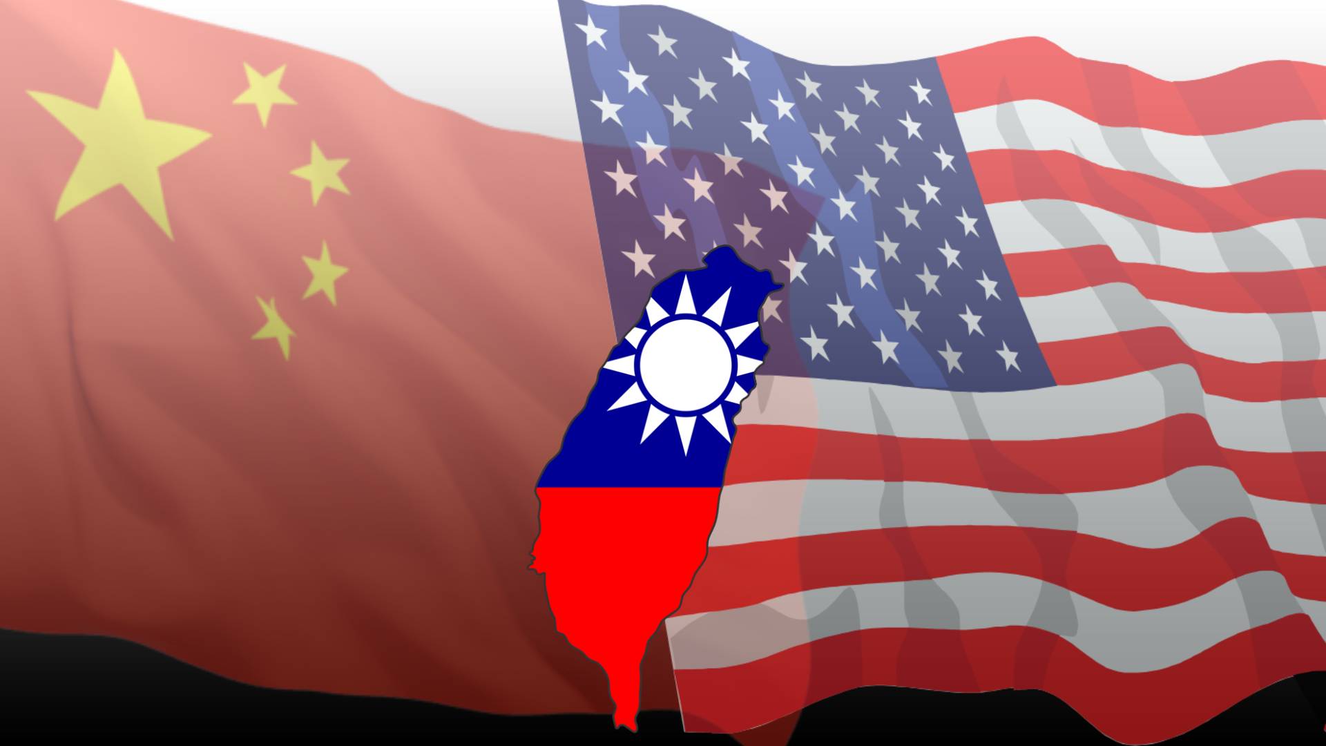 總統賴清德今天(10日)將發表上任後的首次國慶演說，但已傳出共軍可能以軍演回應，美國務院表示，這是北京利用例行演說挑釁。美中台關係示意圖。(合成圖)