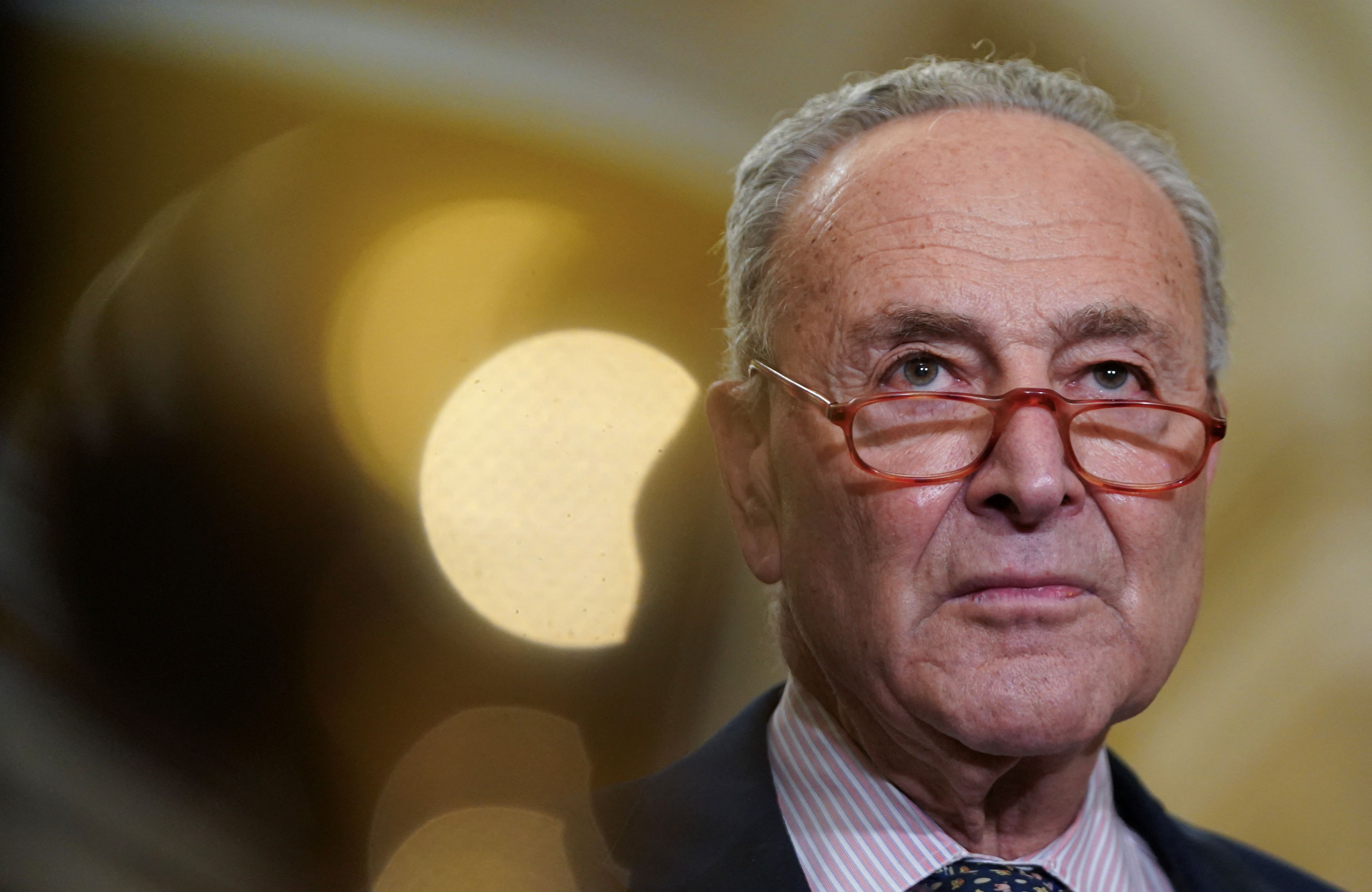 美國參議院民主黨領袖舒默(Chuck Schumer) (路透社/達志影像)