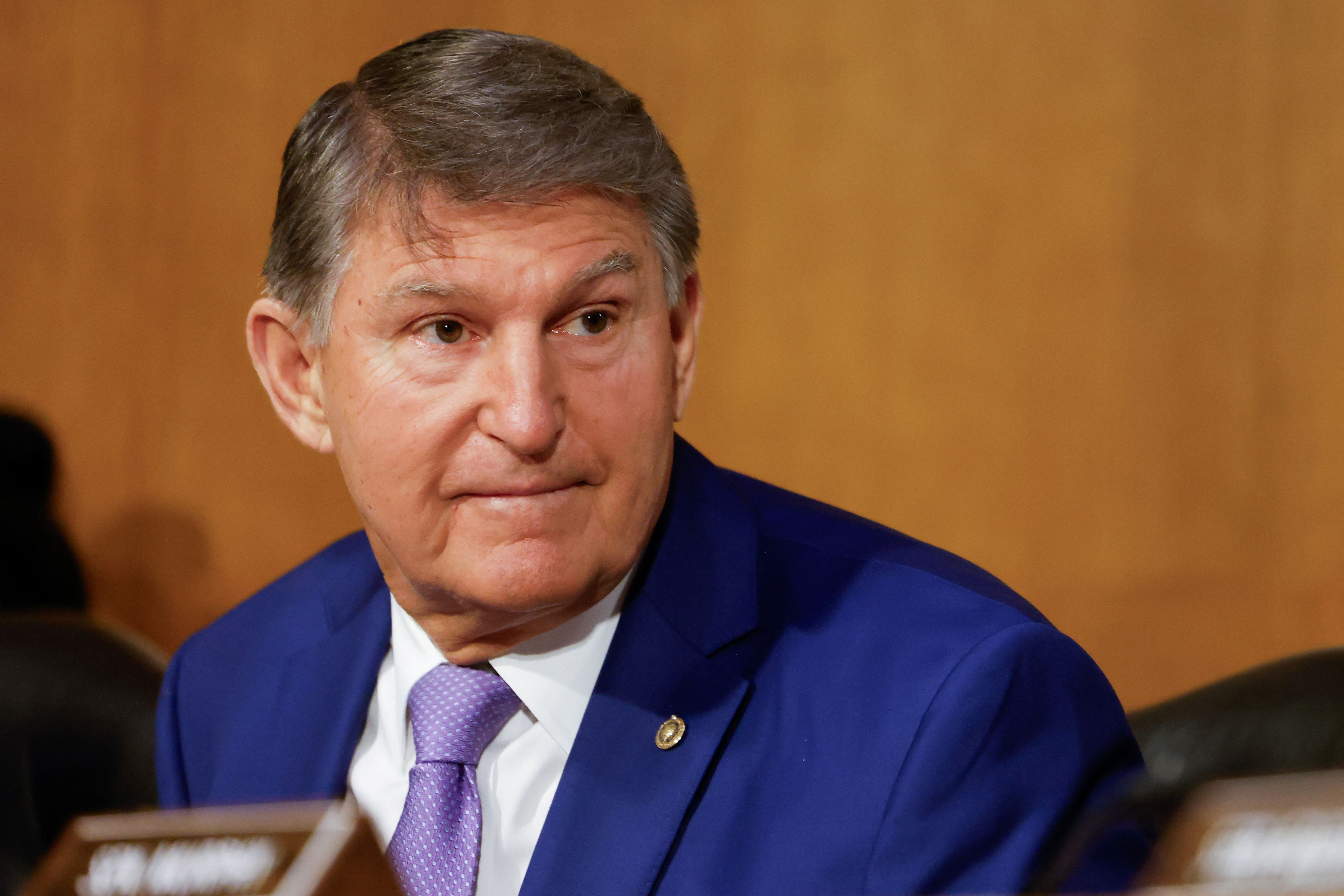 美國民主黨聯邦參議員曼欽(Joe Manchin)(圖) 宣布不再競選連任。(路透社/達志影像)