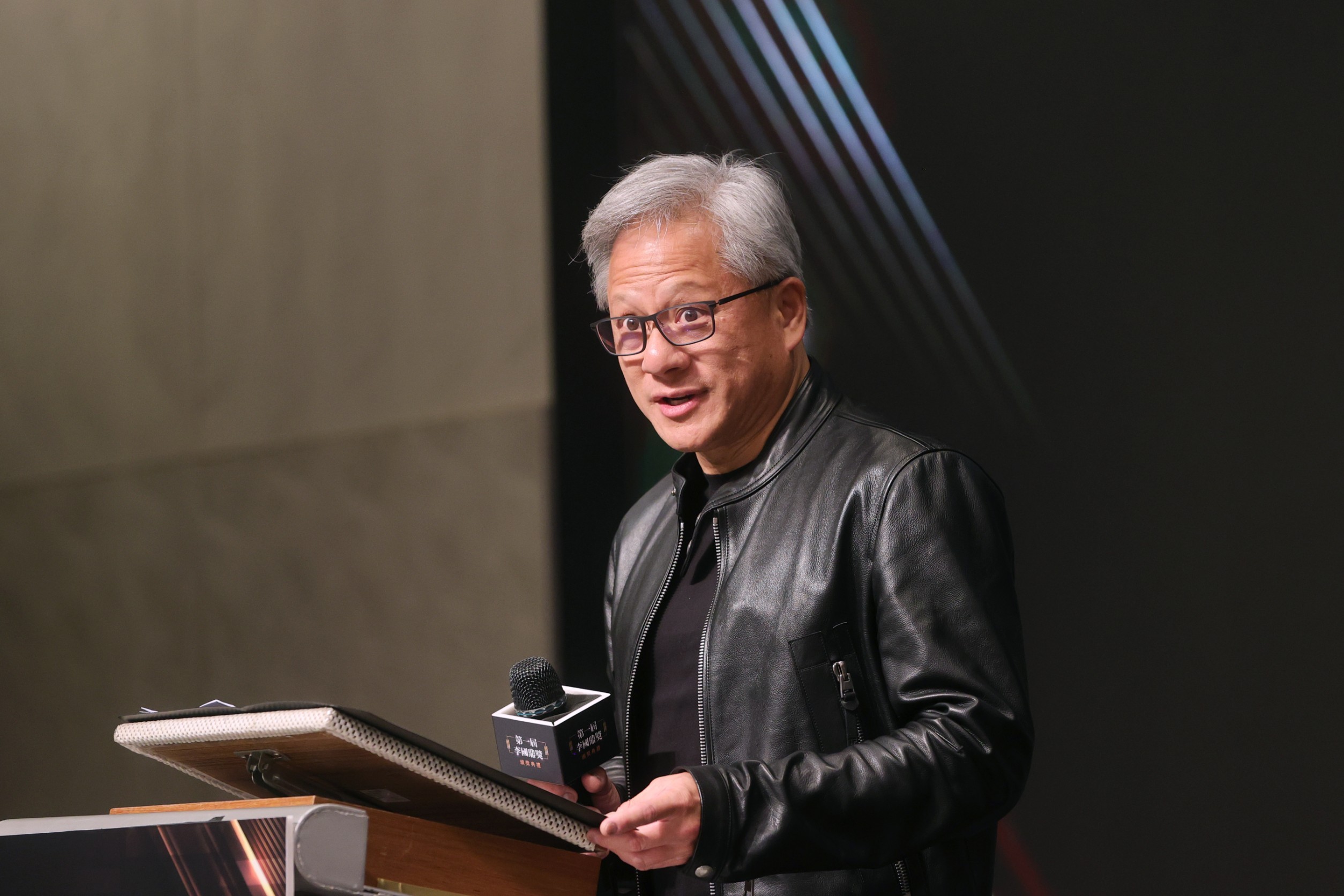 輝達(NVIDIA)創辦人暨執行長黃仁勳。(總統府提供)