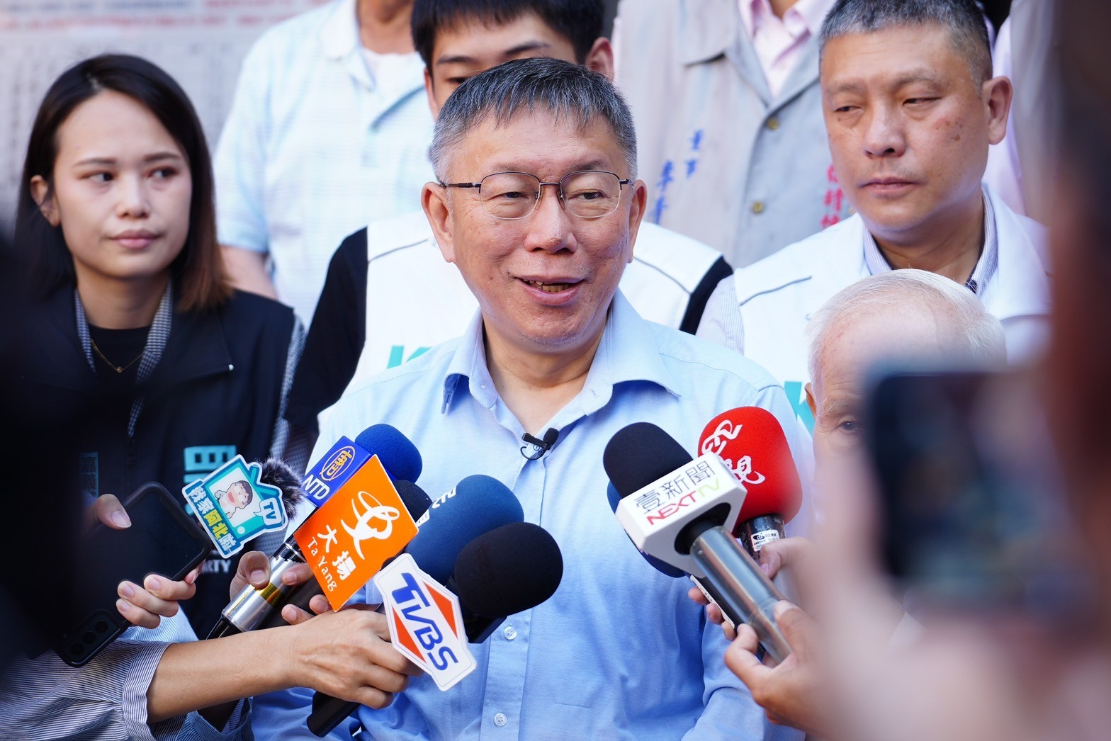 民眾黨總統參選人柯文哲表示，如果今年要藍白合作，就是要找出最強組合贏得最後的選舉。(圖：柯辦提供)
