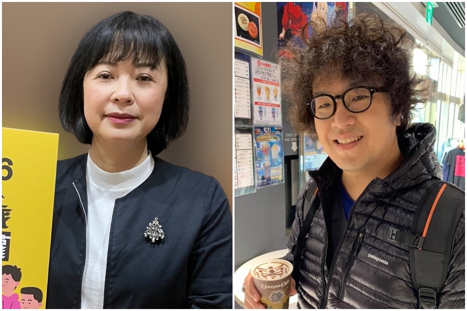 民進黨15日公布不分區名單，第一為靖娟基金會執行長林月琴(左)，第二為台北大學犯罪學研究所所長沈伯洋(右)。(合成圖/臉書)