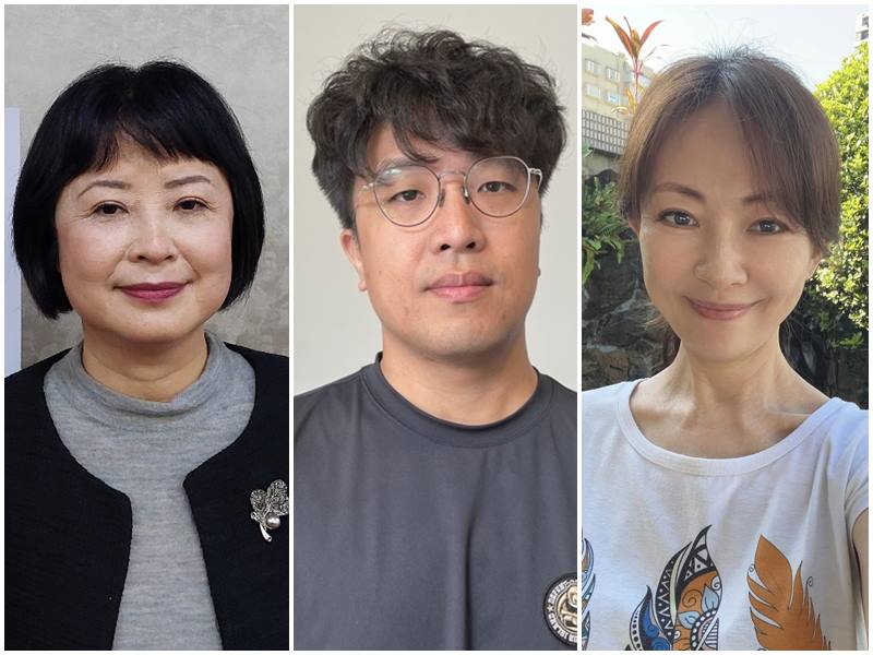 靖娟文教基金會執行長林月琴、認知作戰專家沈伯洋、演員郭昱晴。(合成圖)