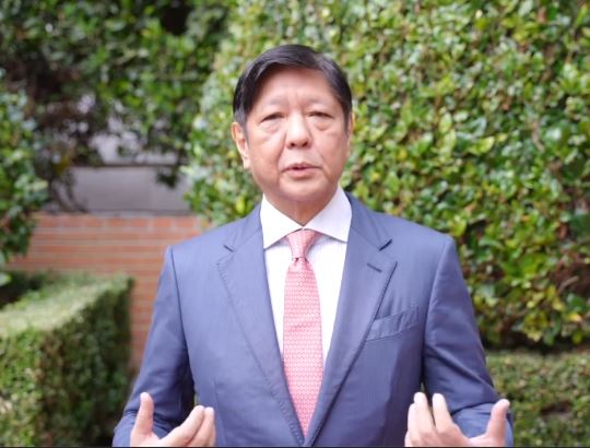 菲律賓總統小馬可仕(Ferdinand Marcos Jr)在一段影音訊息中說，他將在APEC期間，和中國國家主席習近平會面討論南海議題。(BongbongMarcos/FB)