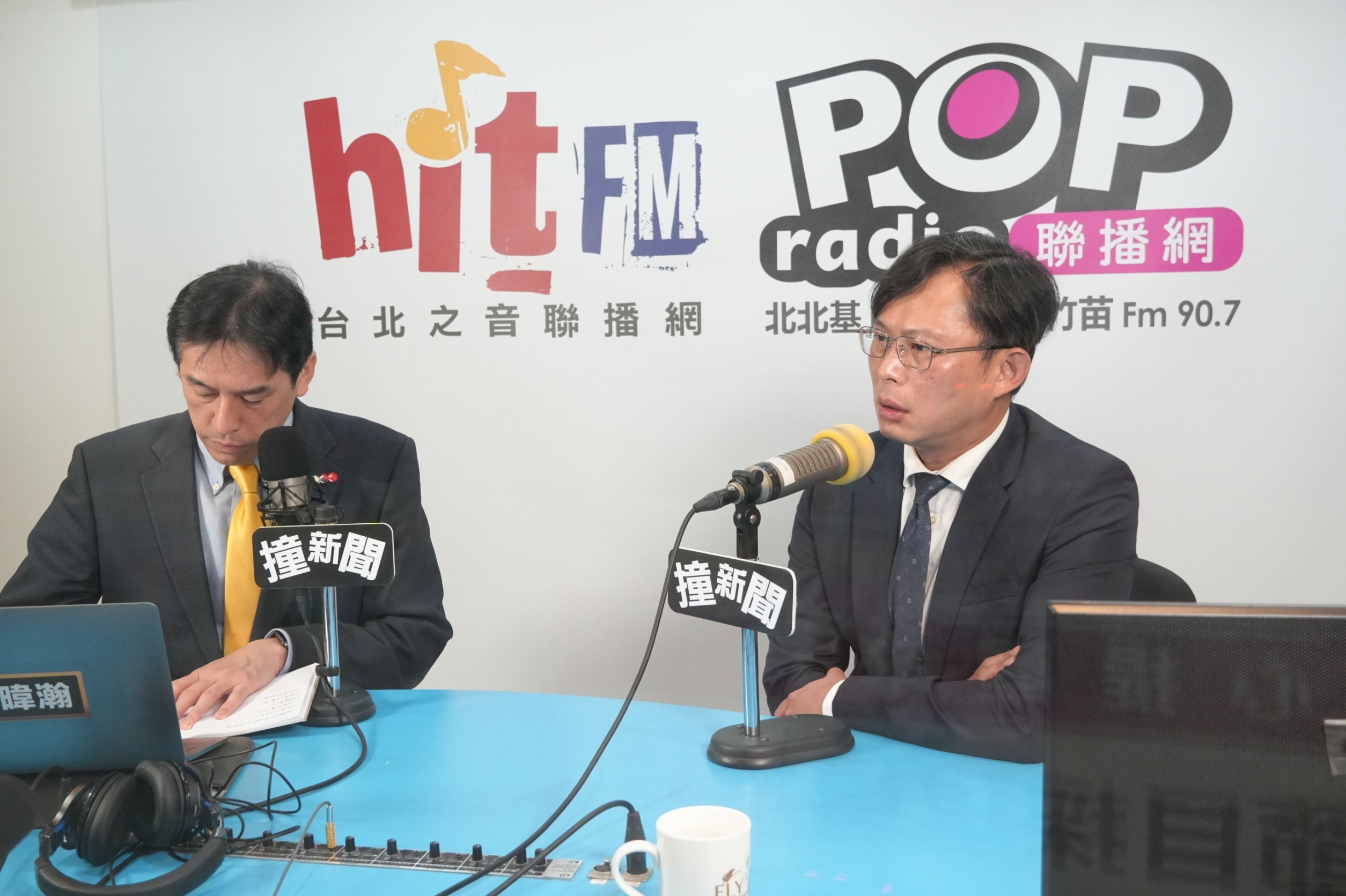 前立委黃國昌今天(17日)接受《POP撞新聞》廣播專訪。(《POP撞新聞》提供)