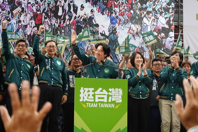 民進黨總統參選人賴清德屏東縣競選總部19日成立。(圖：中央社)