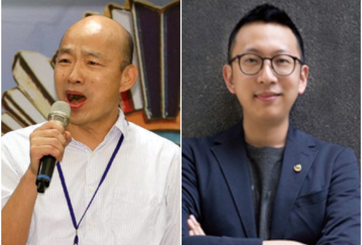 國民黨中常會宣布前18位不分區立委名單，政治組部分由前高雄市市長韓國瑜領軍，專業組則是區塊鏈專家「寶博士」葛如鈞領軍。(圖／中央社、北科大官網(央廣合成))
