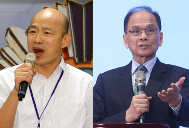 高雄市前市長韓國瑜、立法院長游錫堃 (中央社資料照/央廣合成)
