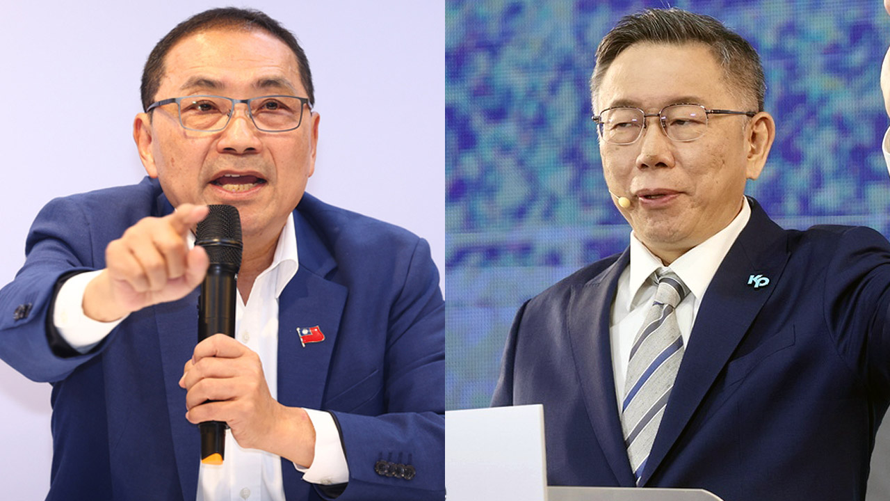 藍白合議題備受外界關注。圖為國民黨總統參選人侯友宜(左)、民眾黨總統參選人柯文哲(右)。(資料合成照/圖:中央社)