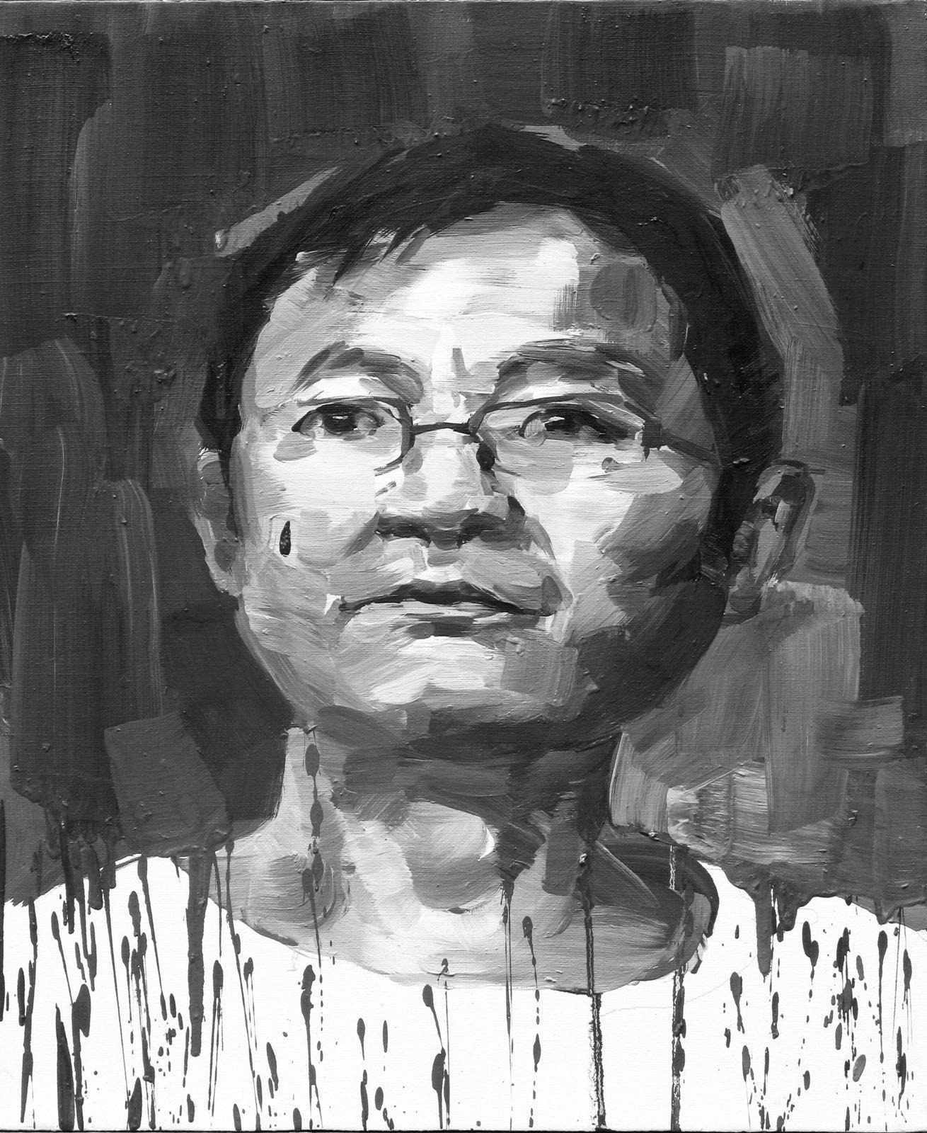 中國公民記者孫林(筆名孑木)在國保闖入家中後慘死，半個月過去 ，當局沒有任何交待。圖為孫林畫像。(圖：網絡)