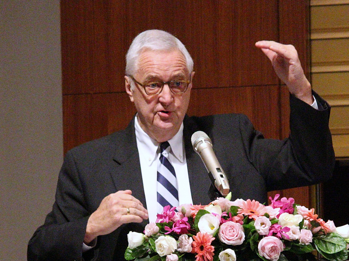 美國喬治華盛頓大學埃略特國際事務學院教授沈大偉(David Shambaugh)30日在陸委會主辦的研討會表示，中國經濟若想要有未來，解方只有改變現行政治體制 (央廣記者王照坤 攝)