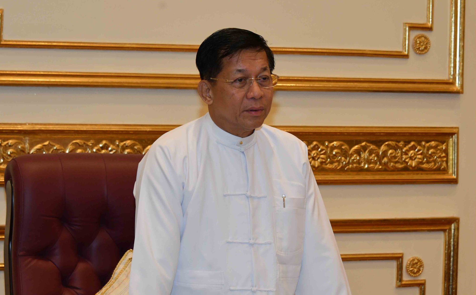 緬甸軍政府領導人敏昂萊(Min Aung Hlaing)。 (圖:緬甸軍政府)