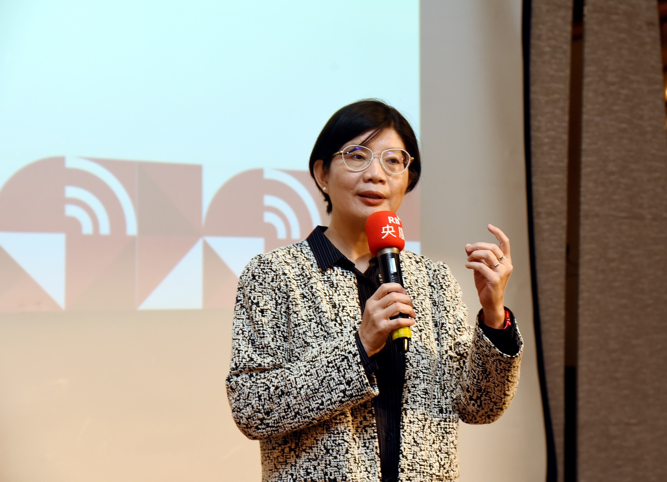 央廣董事長賴秀如。(江麗華 攝)