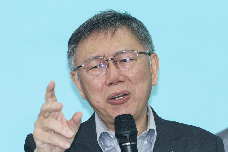 台灣民眾黨總統參選人柯文哲。(資料照/中央社)