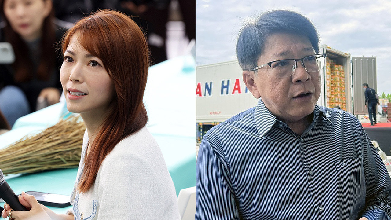 對於大選綠白路權議題，柯文哲競辦副總幹事陳智菡(左)14日強調，可以看後續怎麼協調；賴清德競辦總幹事潘孟安(右)則表示，尊重各方申請路權權益。(資料合成照/圖:中央社)