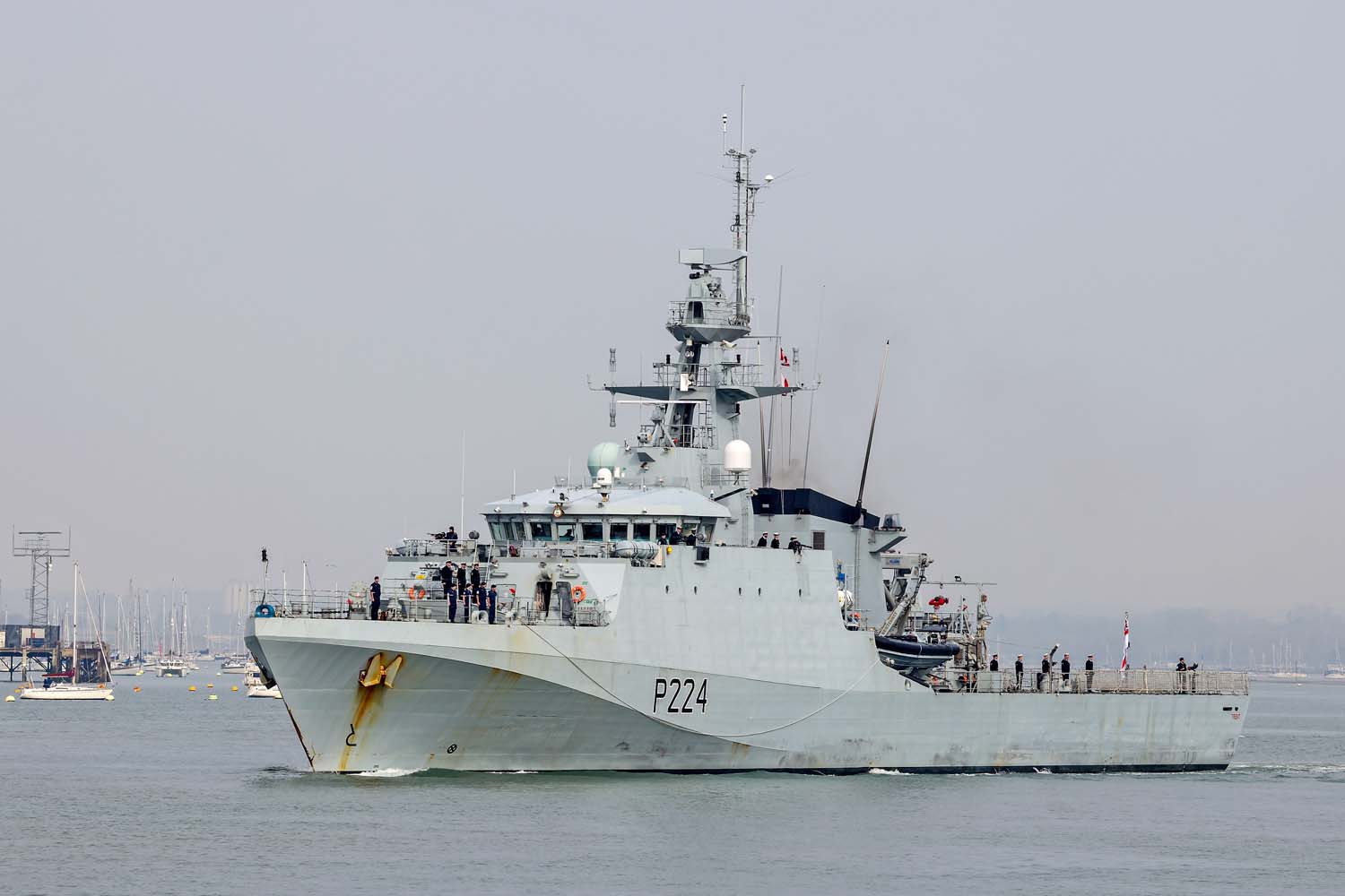 英國海軍巡邏艦「特倫特號」(HMS Trent)。 (圖:英海軍)