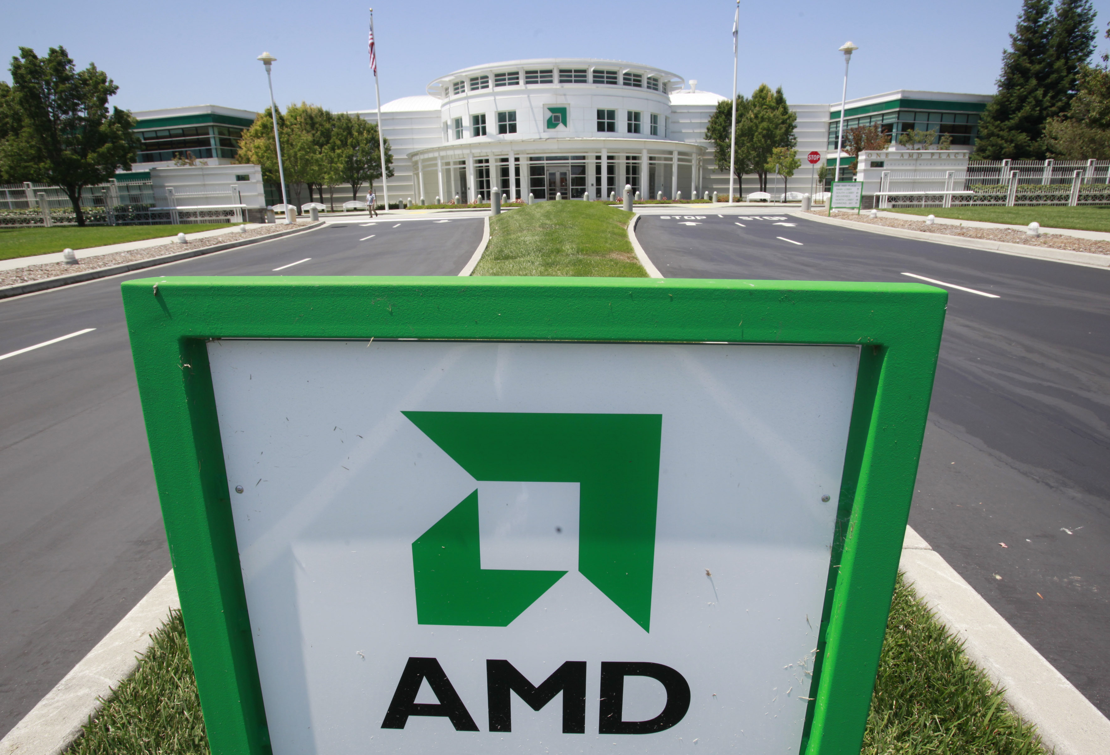 國際大廠超微(AMD)研發中心將落腳台南、高雄兩縣市。圖為美國廠區資料照。(美聯社/達志影像)