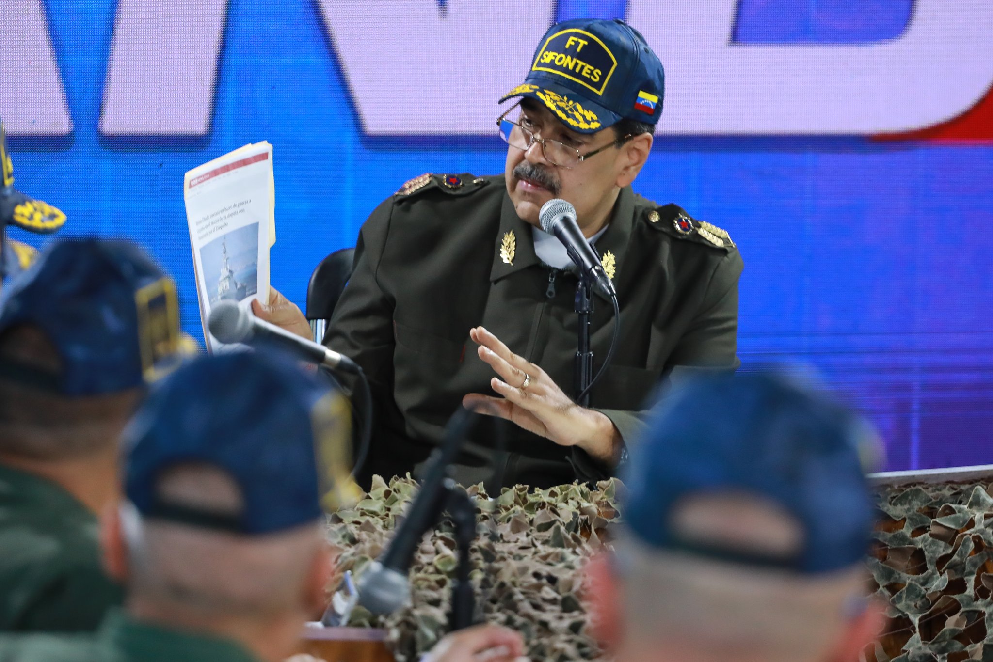 英國派軍艦至蓋亞那，委內瑞拉總統馬杜洛宣布展開軍演。 (圖:@NicolasMaduro)