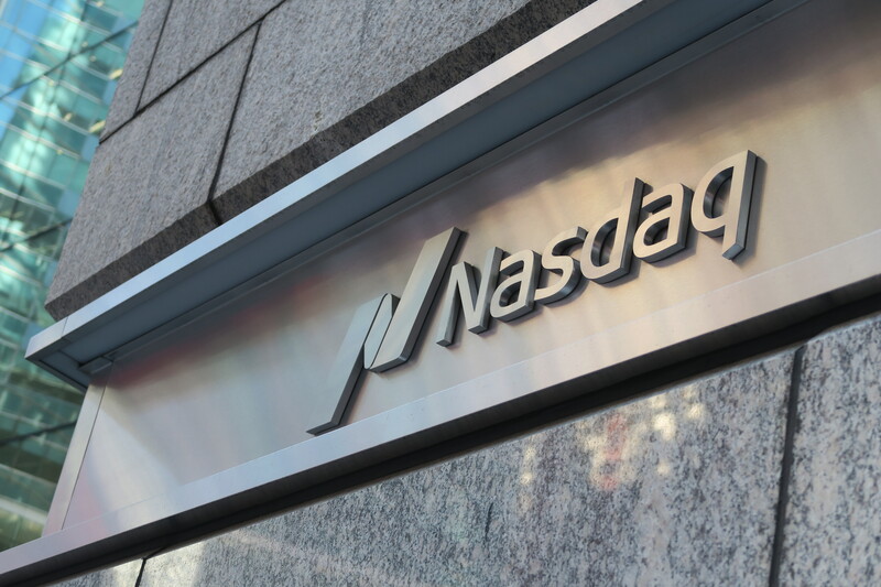 圖為圖為時報廣場那斯達克交易中心外觀。 (圖：中央社)