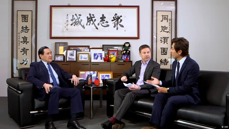 馬英九接受DW專訪時表示，台灣不必以與美國的軍售來挑起與中國的衝突，而是在其他領域跟他們保持良好關係。(德國之聲提供)