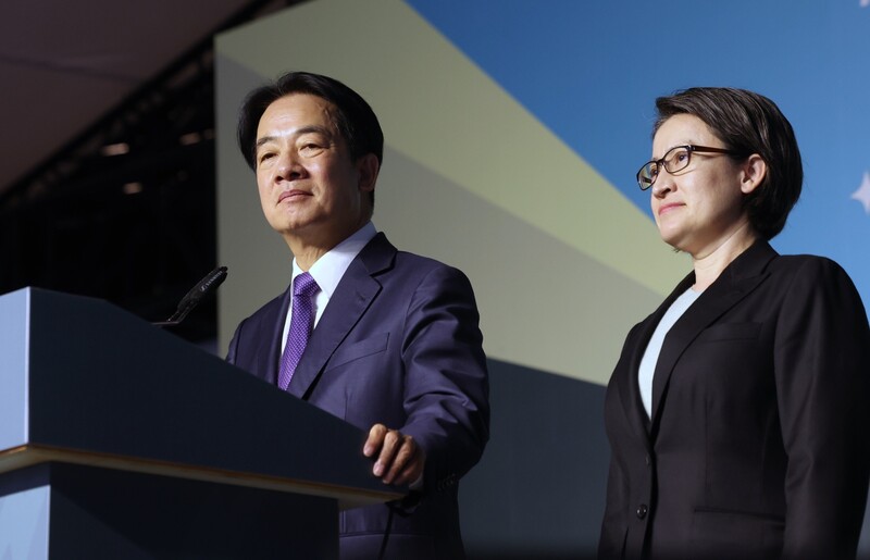 民進黨總統候選人賴清德、副總統候選人蕭美琴贏得2024總統大選。(圖：中央社)