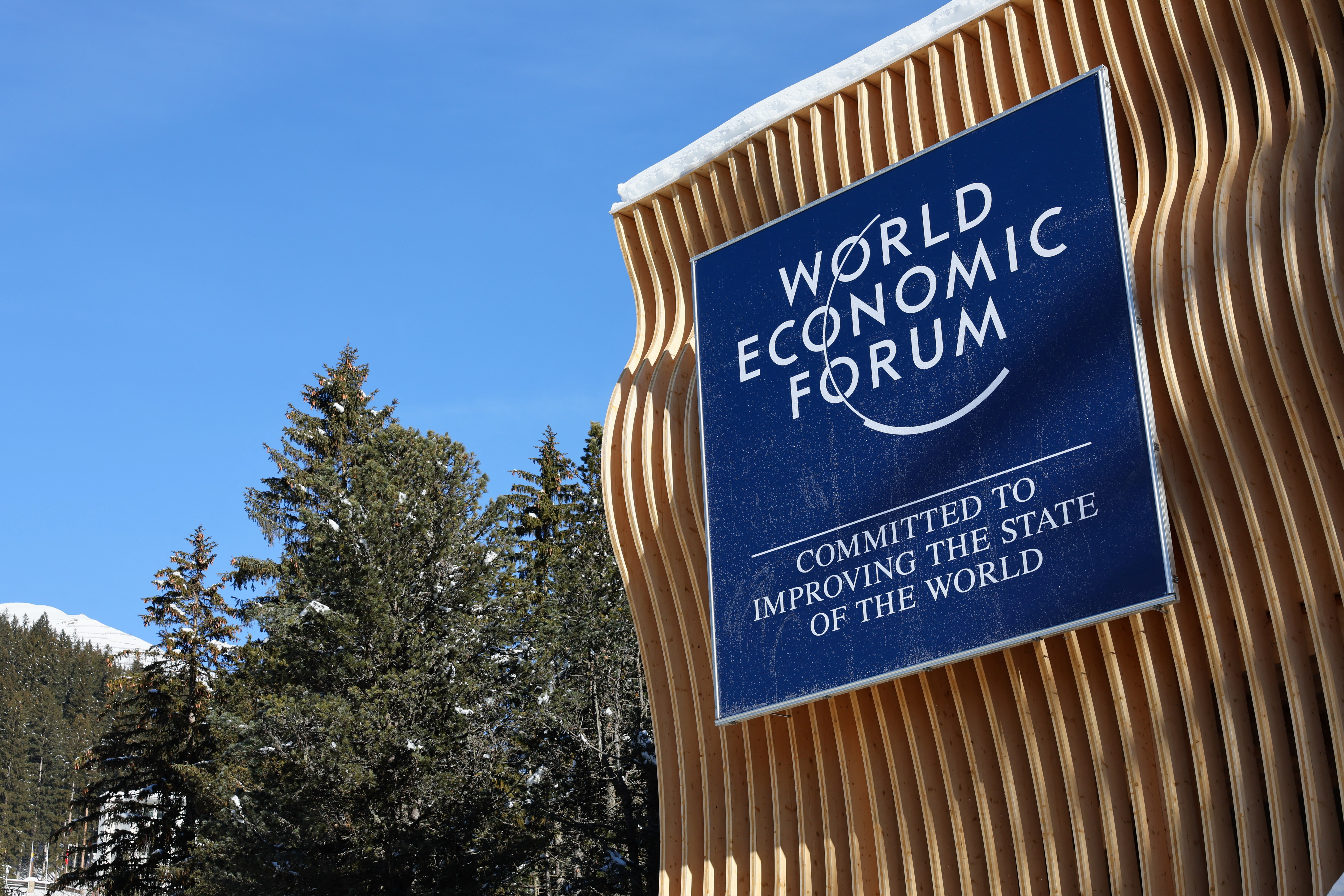 世界經濟論壇(WEF)在瑞士達沃斯(Davos)舉行。(路透社/達志影像)