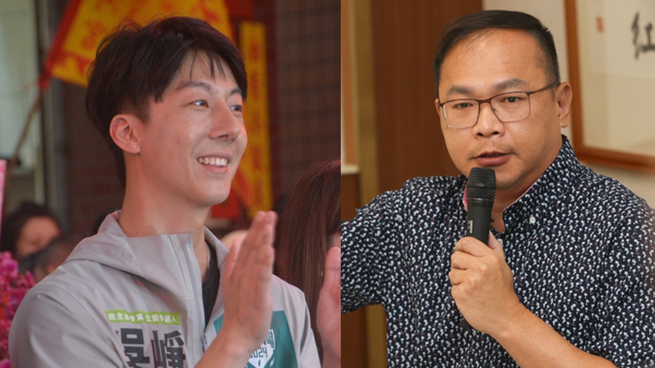 民進黨人事改組，吳崢(左)入新聞部、王義川(右)掌政策會。(合成圖/中央社)