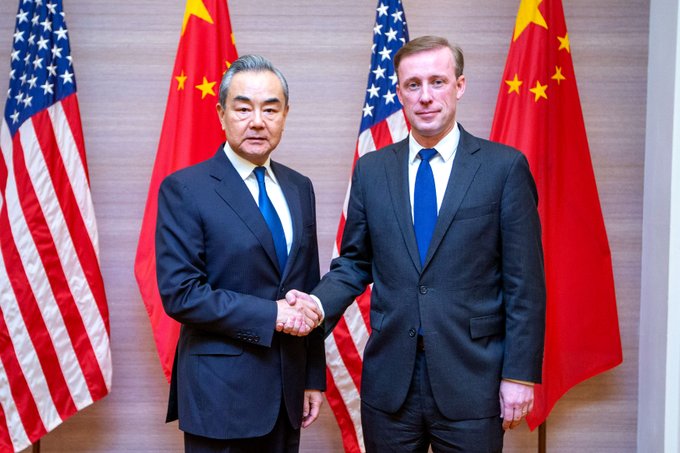 美國國安顧問蘇利文（Jake Sullivan）與中國外交部長王毅26、27日在泰國曼谷召開為期2天的會談。(X平台/@JakeSullivan46)