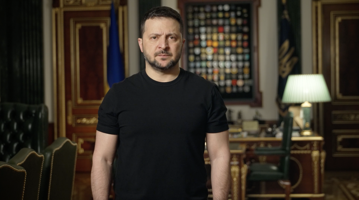 歐盟通過援烏計劃，烏克蘭總統澤倫斯基(Volodymyr Zelenskiy)表示歡迎。 (圖:烏克蘭總統府)